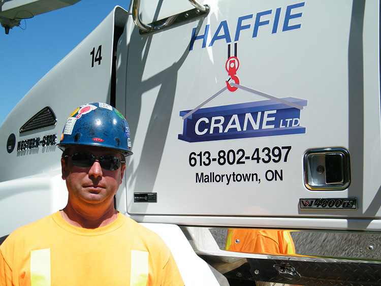Jeff Haffie - Owner - Haffie Crane Ltd. - Mallorytown, Ontario, Canada